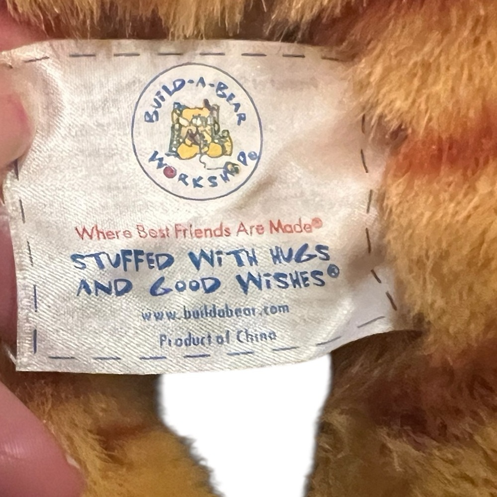 Build-A-Bear Orange and White Striped Cat Plush - Picture 5 of 5